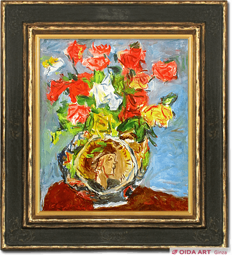 中川一政 薔薇 | 絵画など美術品の販売と買取 | 東京・銀座 おいだ美術