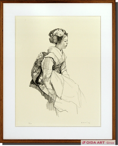 小磯良平 舞妓 | 絵画など美術品の販売と買取 | 東京・銀座 おいだ美術