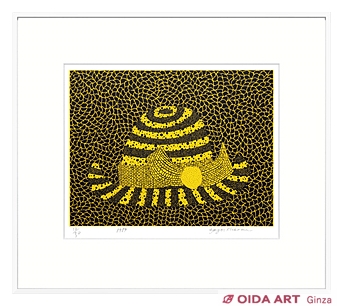 B*B様 草間彌生【帽子】肉筆/表裏サイン有り/油彩/アクリル/絵画/額縁 草間