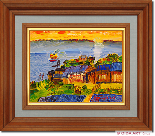 野間仁根 瀬戸内海 岡の家 | 絵画など美術品の販売と買取 | 東京・銀座