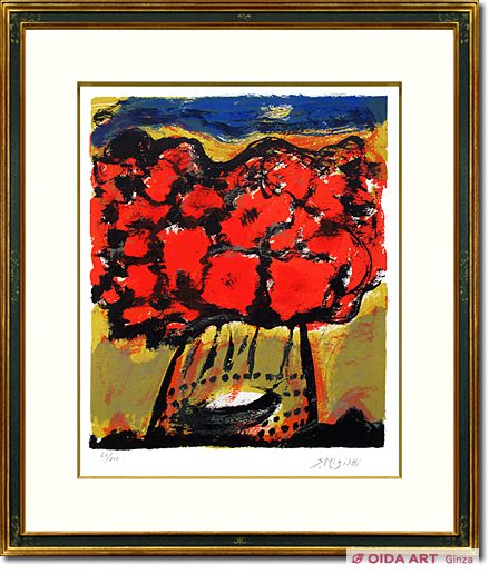 三岸節子 花 | 絵画など美術品の販売と買取 | 東京・銀座 おいだ美術