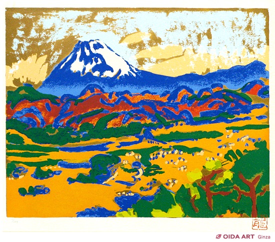 梅原龍三郎 大仁富士 | 絵画など美術品の販売と買取 | 東京・銀座 おい