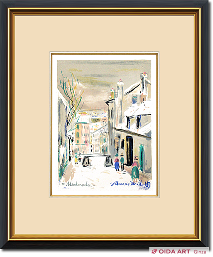 ユトリロ モンマルトル・ベキュより「モンマルトルの街」 | 絵画など