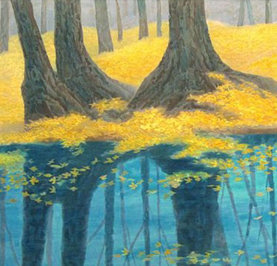 東山魁夷 冬映 | 絵画など美術品の販売と買取 | 東京・銀座 おいだ美術