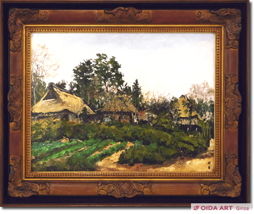 向井 潤吉、129、額装画集画、新品高級額、日本の風景、ふるさと 向井