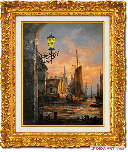 鈴木政輝 波止場 | 絵画など美術品の販売と買取 | 東京・銀座 おいだ美術