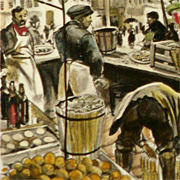 藤田嗣治 魅せられし河『テルヌ広場』 | 絵画など美術品の販売と買取