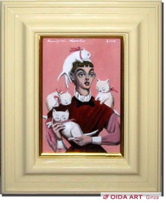 金子國義 猫が好き | 絵画など美術品の販売と買取 | 東京・銀座 おいだ美術