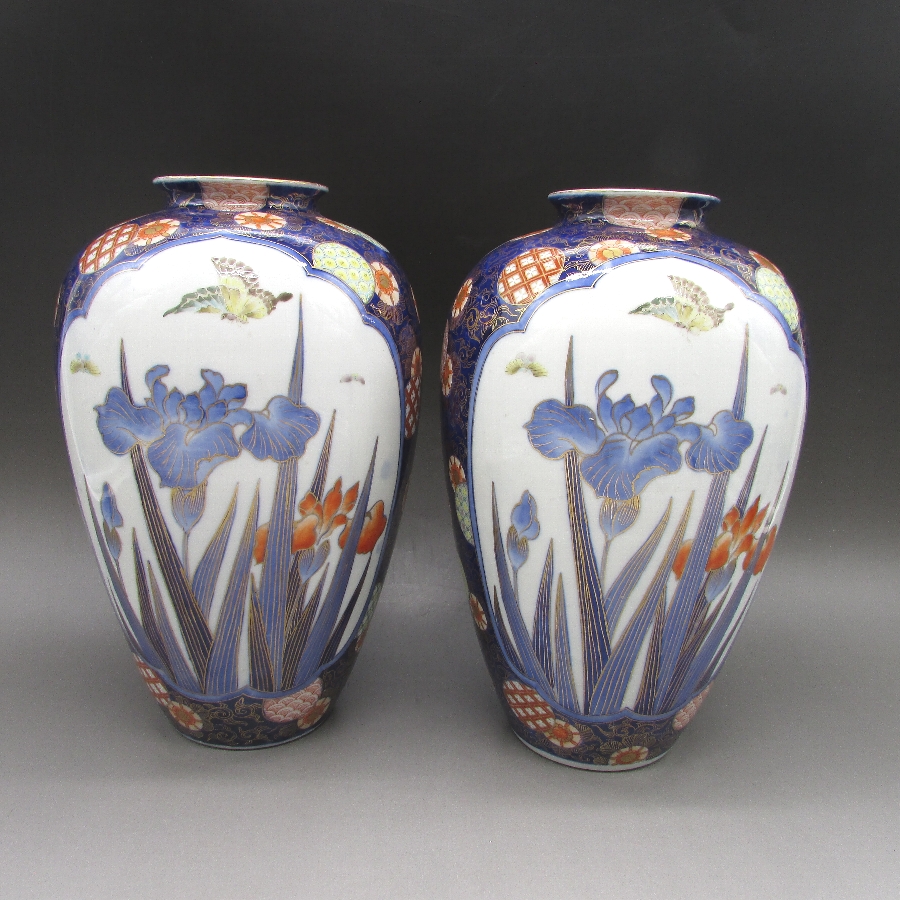 有田焼 深川製磁 花魚文花瓶一対 - 敬誠アート [ 公式 ]