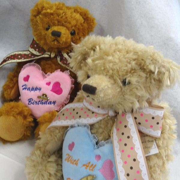 在庫処分の為70％オフ】 ハートメッセージベア（誕生日ほか） ハート