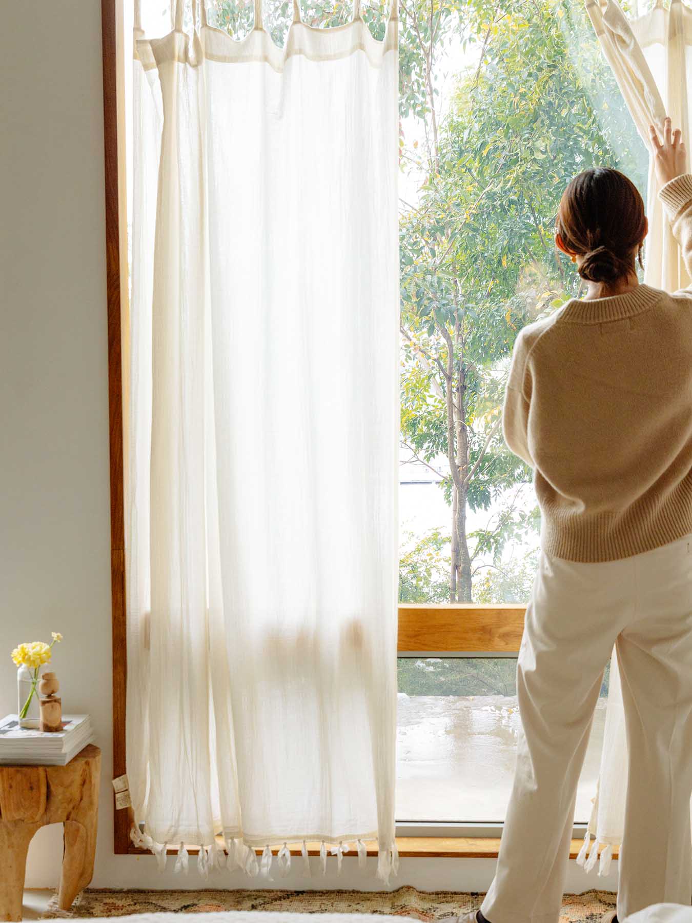 オリジナル・ハンドステッチ カーテン｜カーテン｜オルネ ド フォイユ