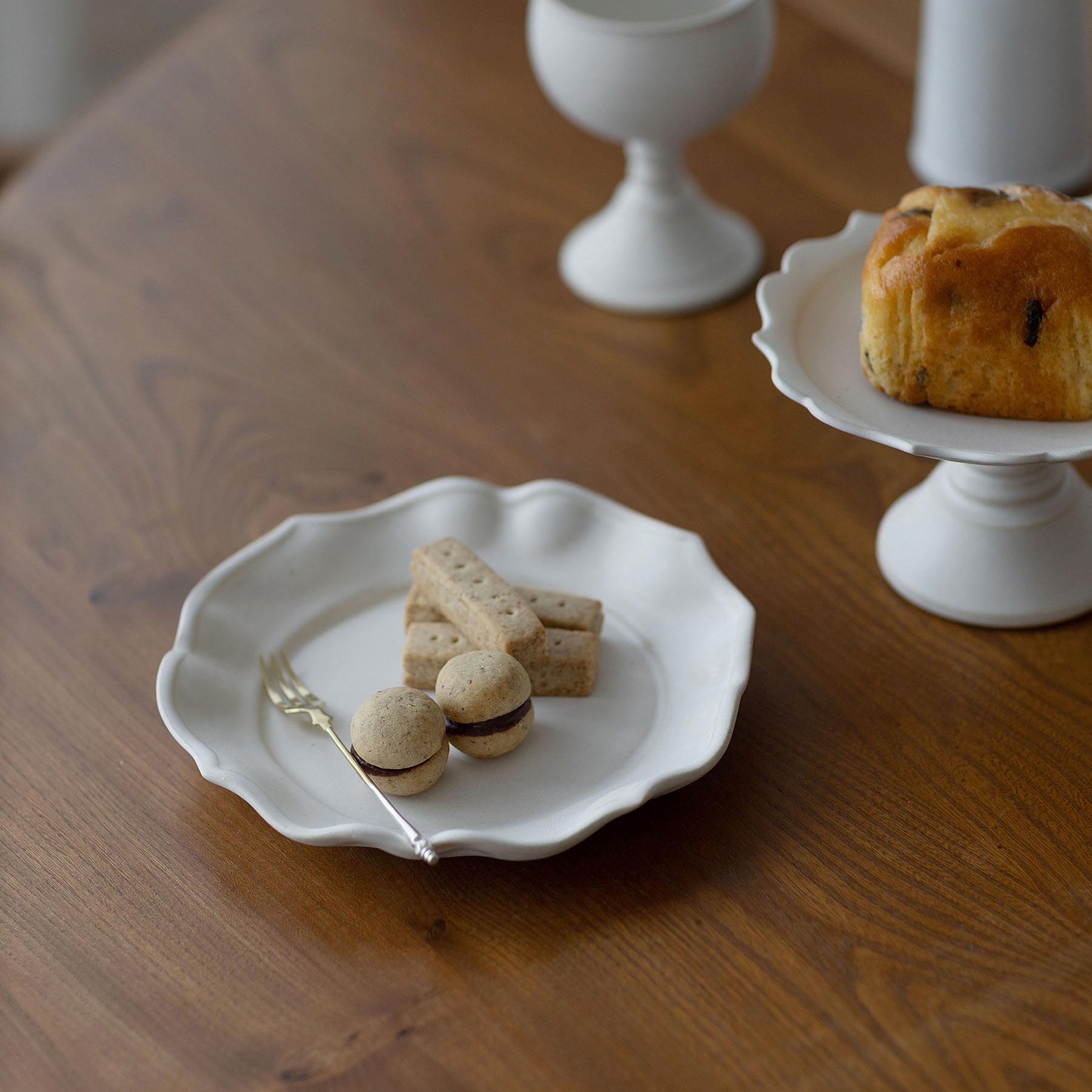 水谷ちえみ プレート／シェルボンラウンド S｜皿・器｜オルネ ド