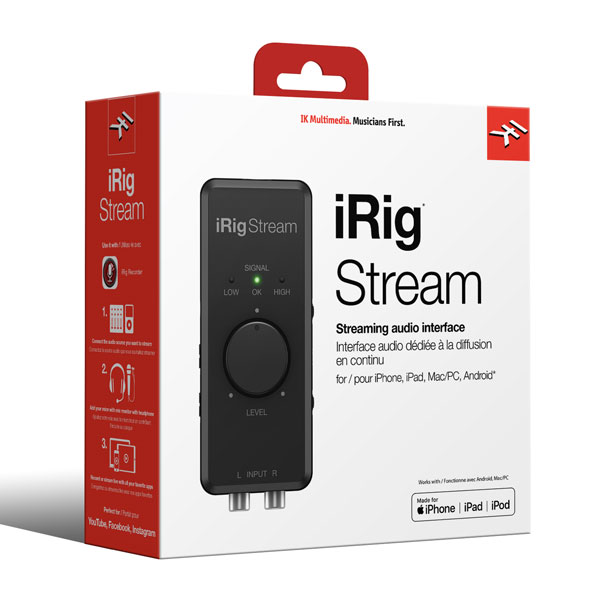 IK Multimediaの動画配信用インターフェイスiRig Streamをご紹介いたし