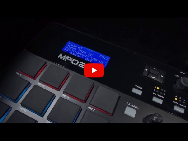 AKAI professionalのMIDIコントローラー MPD218のご紹介。