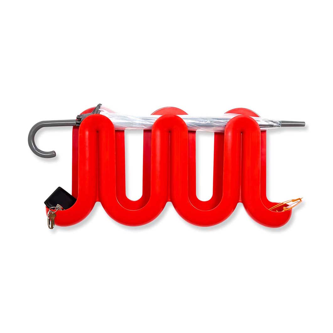 Swell コートラック＆ウォールオーガナイザー レッド(レッド)：ホーム