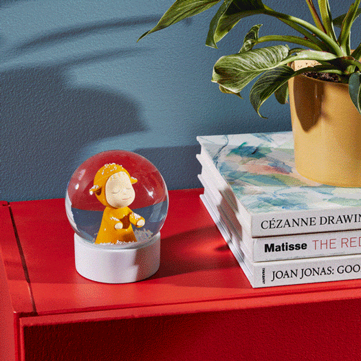 奈良美智 スノードーム Little Wanderer イエロー(イエロー)：オフィス