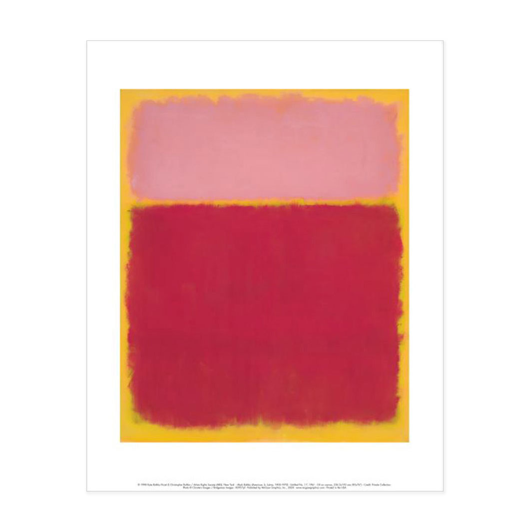 ロスコ：Untitled No.17, 1961 ポスター(Untitled No.17， 1961