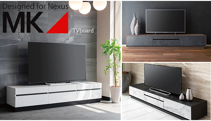 贅沢にUV塗装を施したMKマエダのTVテレビボード｜問屋卸し格安通販