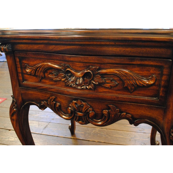 英国アンティークリプロダクト マホガニー 1ドロウ電話台 ナイト