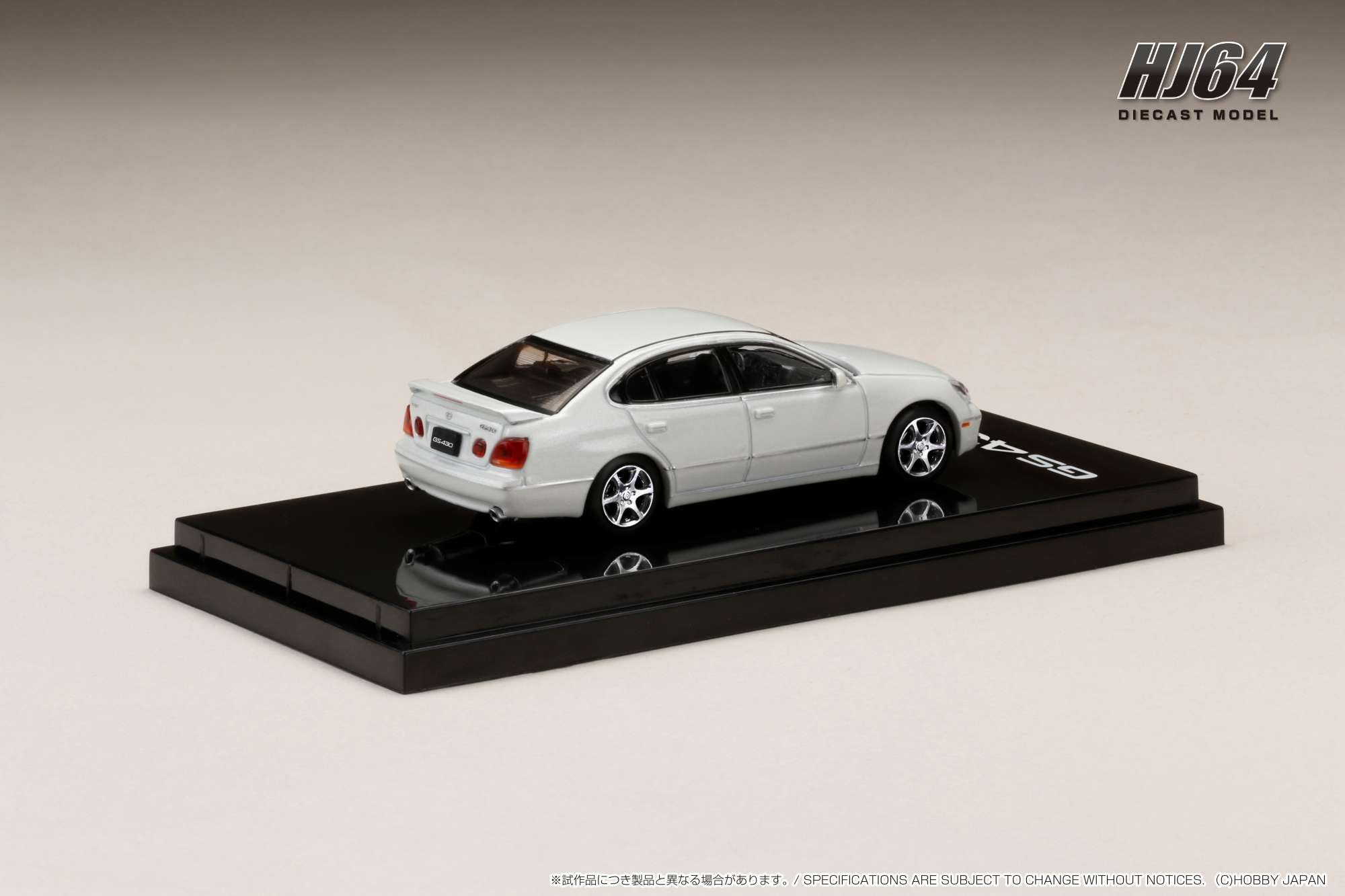 Hobby Japan 1:64 Lexus GS430 (US Spec LHD) in White Pearl – Model