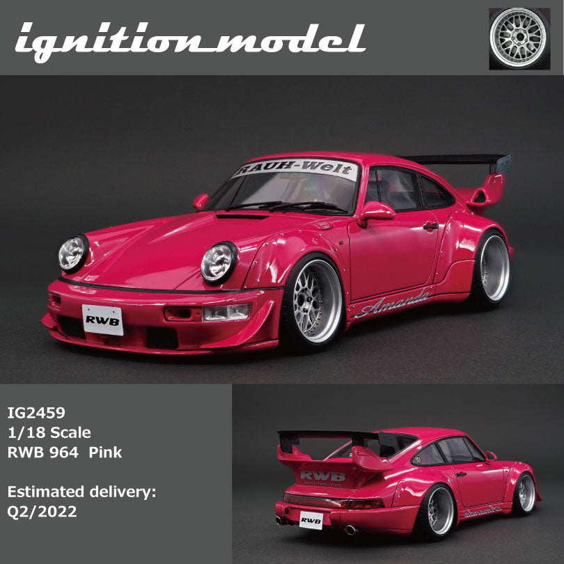 Ignition Model 1:18 Porsche 964 RWB in Pink – Model Cars Houston