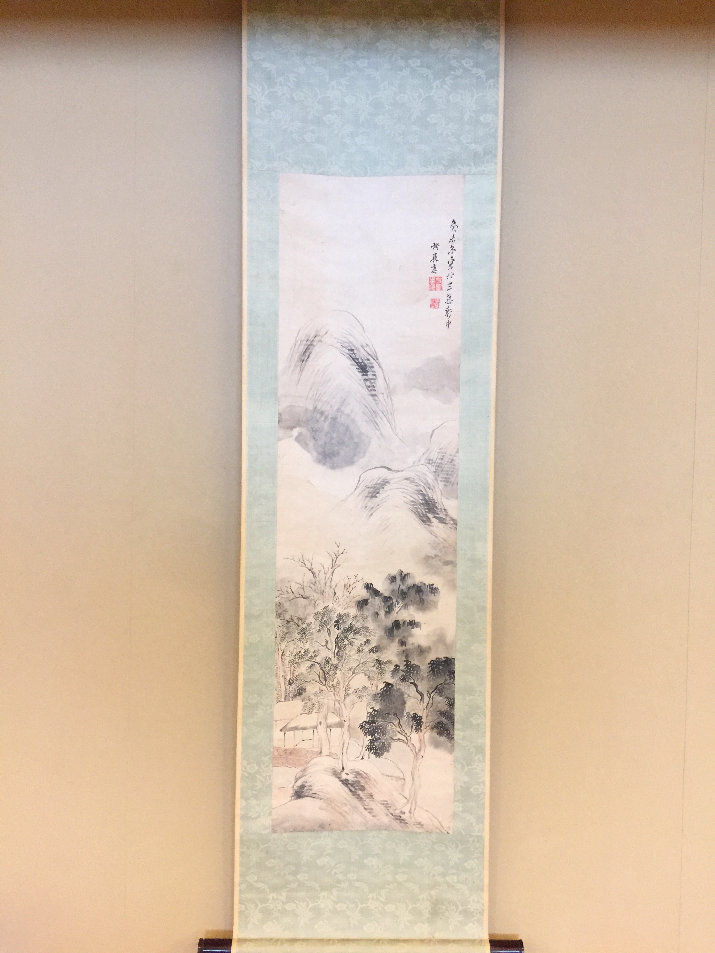 与謝蕪村 淡彩山水図｜古美術・掛け軸の販売・買取・鑑定-松本松栄堂