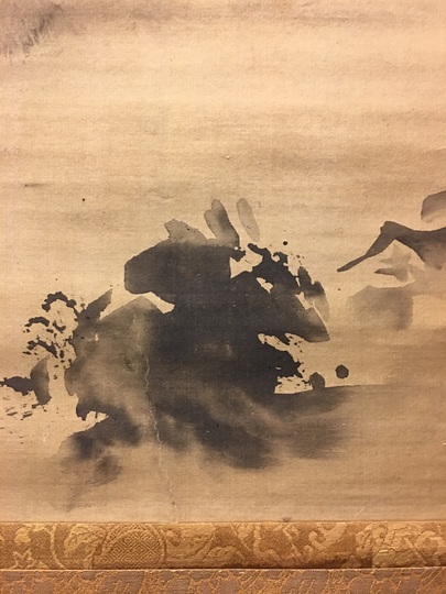 狩野探幽 破墨山水図｜古美術・掛け軸の販売・買取・鑑定-松本松栄堂