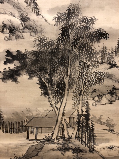 日高鉄翁 水墨山水図｜古美術・掛け軸の販売・買取・鑑定-松本松栄堂