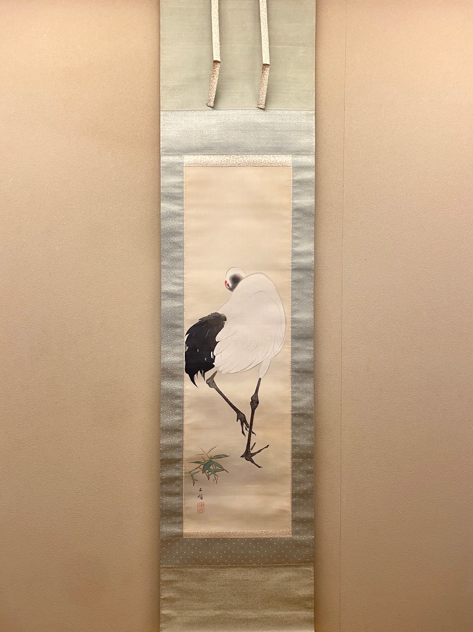 西山翠嶂 鶴｜古美術・掛け軸の販売・買取・鑑定-松本松栄堂