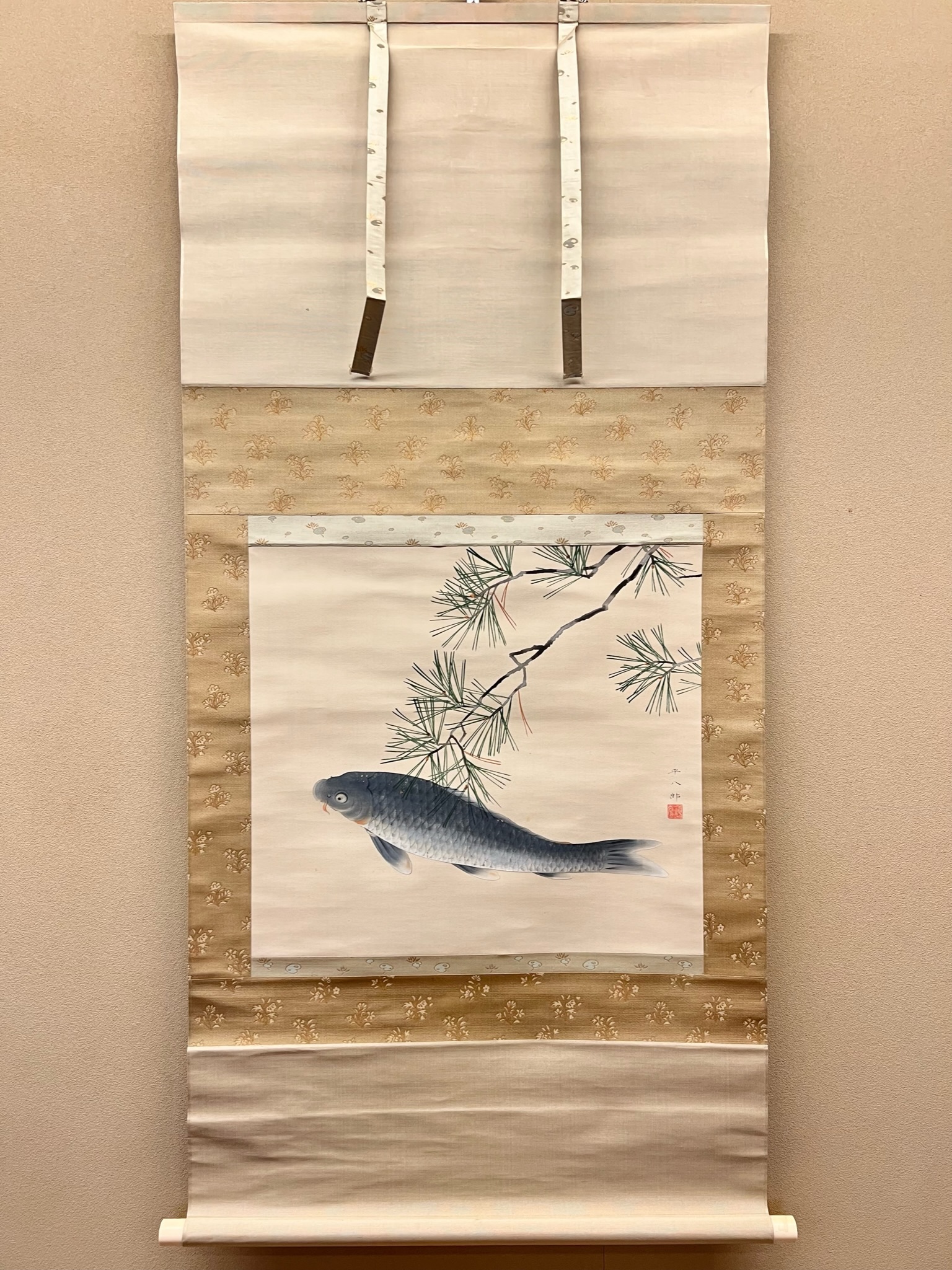福田平八郎 遊鯉図｜古美術・掛け軸の販売・買取・鑑定-松本松栄堂
