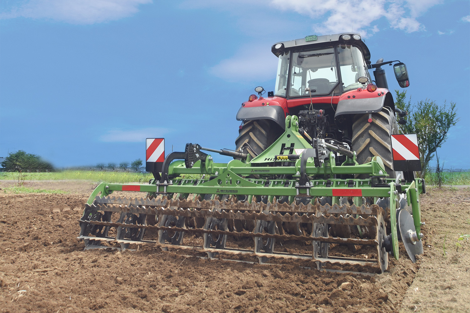 もち米栽培の効率化を支えるラバータイプディスクハロー｜三菱農業機械
