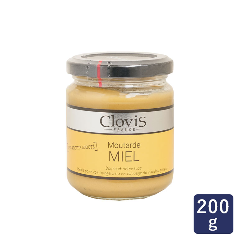 クロヴィス(Clovis) はちみつ・バルサミコマスタード 200g マスタード