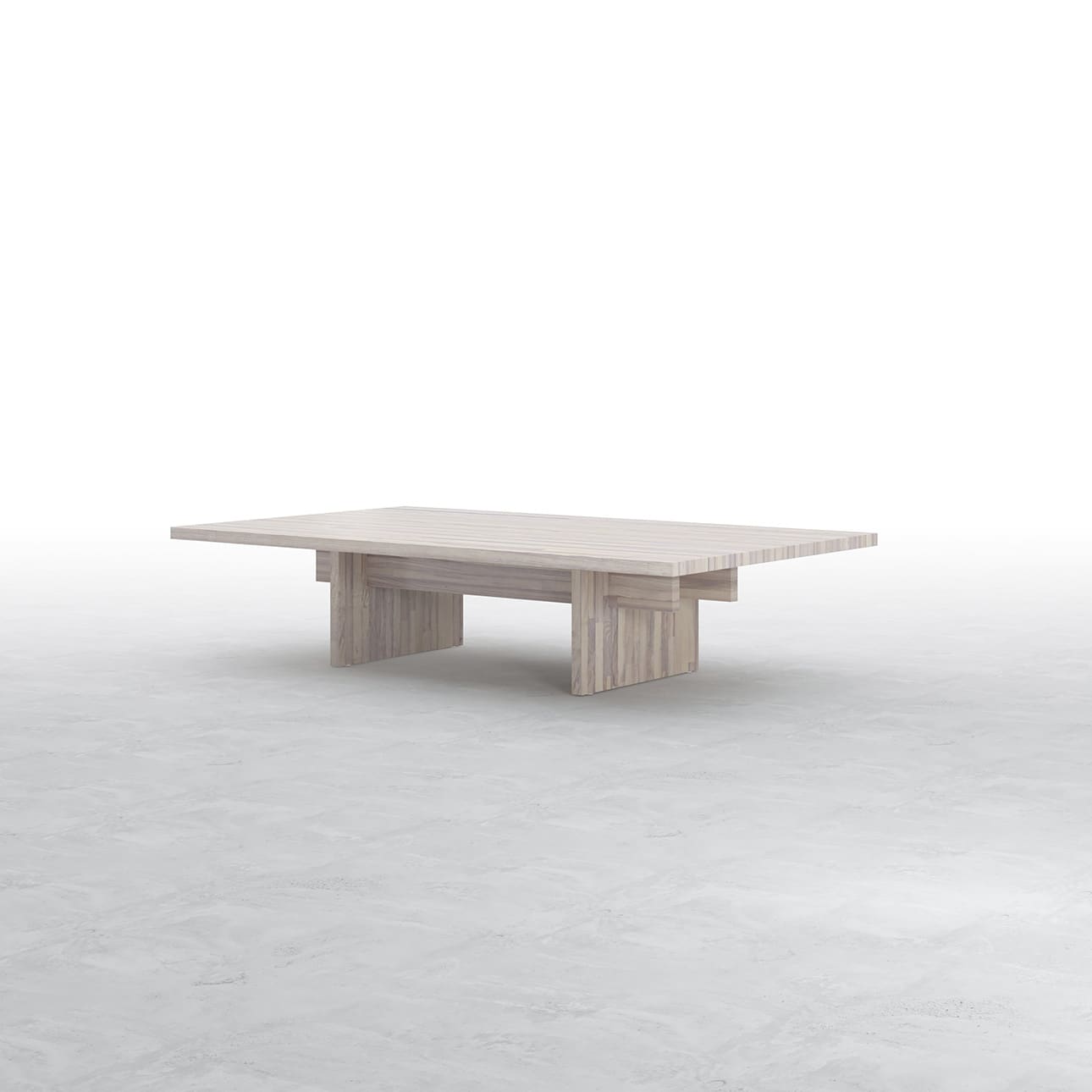 座卓 木製脚 幅1500×奥行900㎜ ラバーウッド（ホワイト）ちゃぶ台