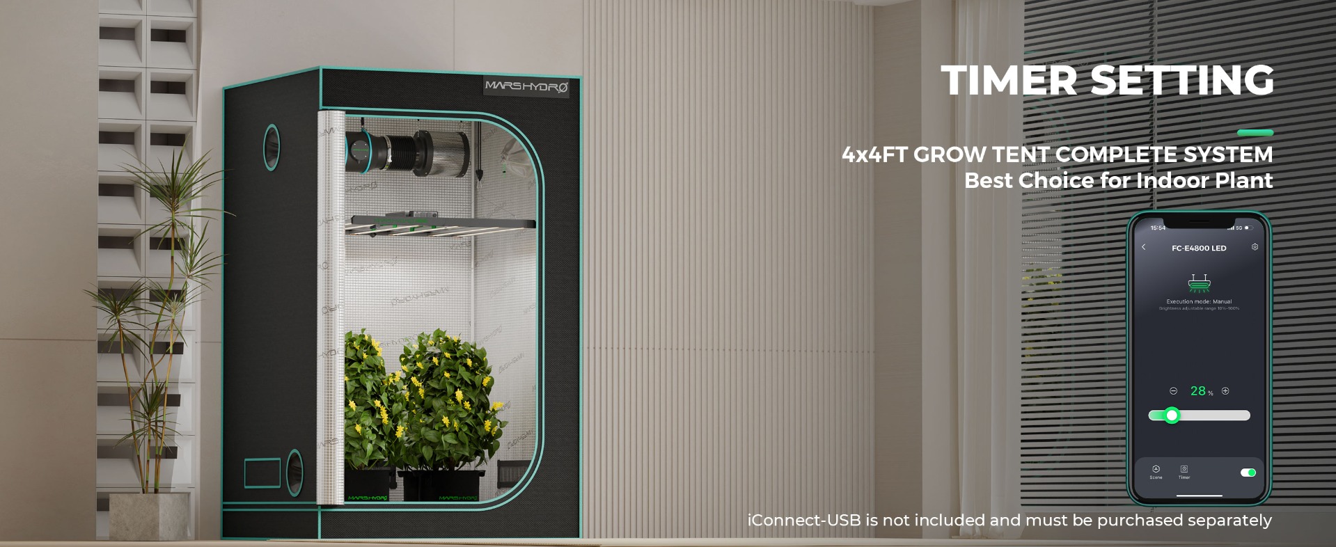 Best Grow Lights for Indoor Plants | Mars Hydro FC-E4800 480W LED