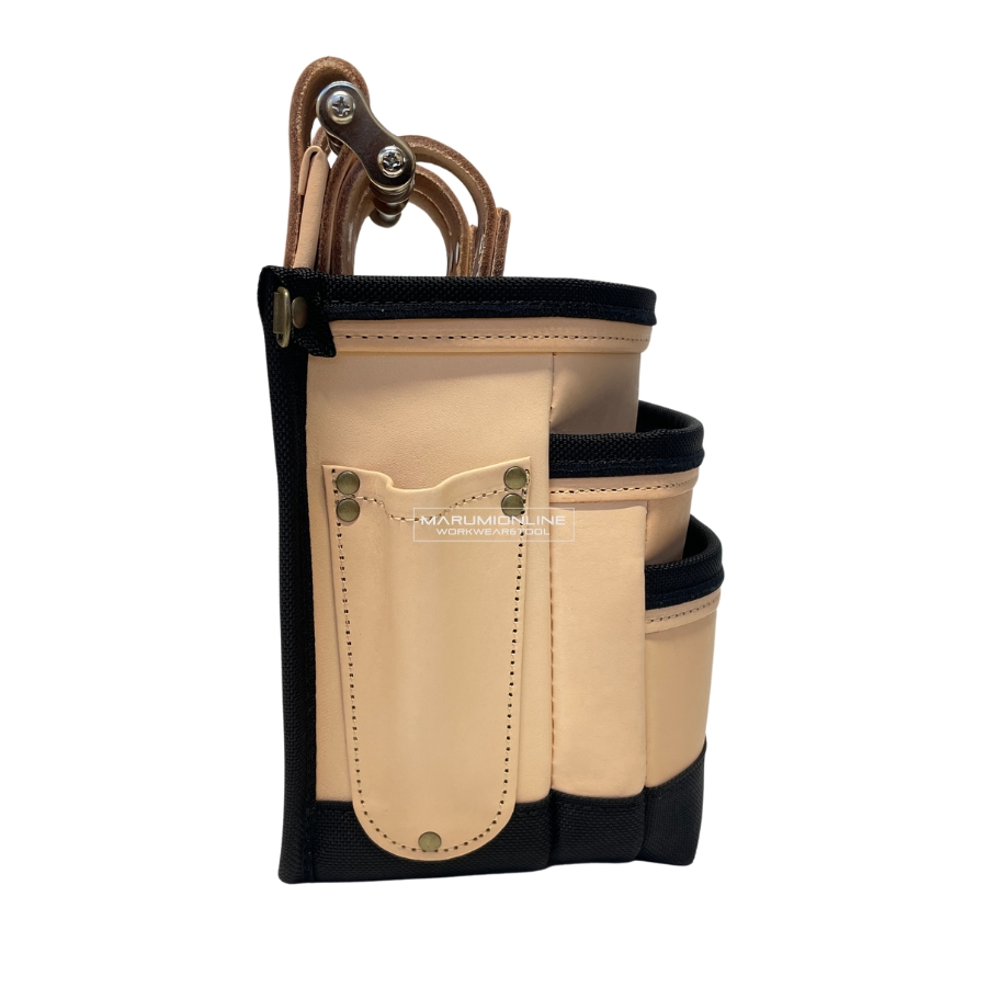 ニックス KNICKS KNB-301DDX 総ヌメ革 3段腰袋 総バリスティック補強巻