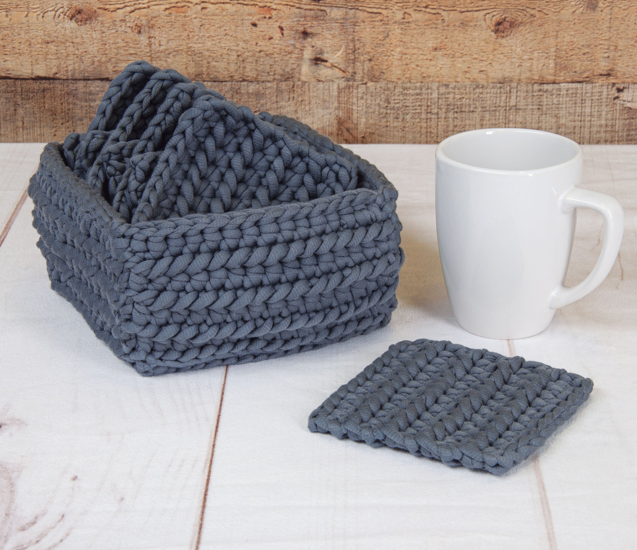 Square Home Crochet Coaster Set – Mary Maxim