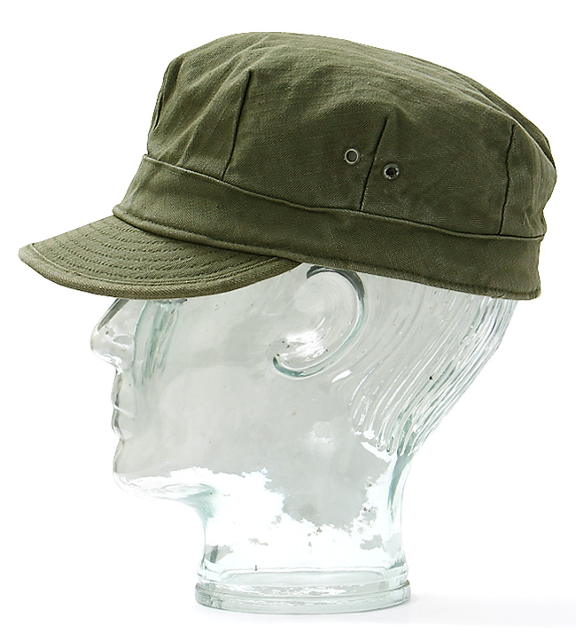 WWII US ARMY HBT(Herrinbone Twill) Cap/実物・極上