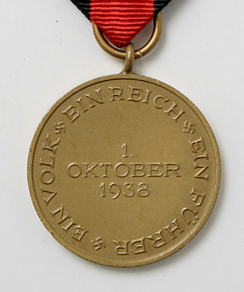 WWII ドイツ軍、ズデーテンラント従軍徽章/実物・未使用