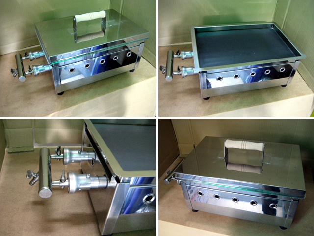 業務用 ガス式 卓上 どて焼き器 (大) 横幅390x奥行260x高さ185mm