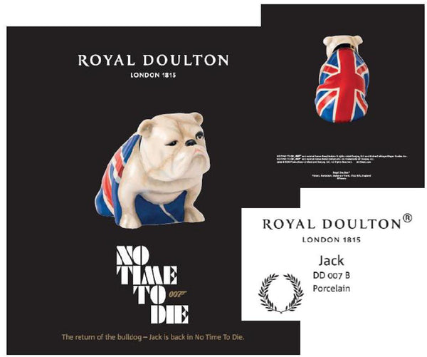 Royal Doulton Jack - No Time to Die (James Bond 007 Movie Bulldog