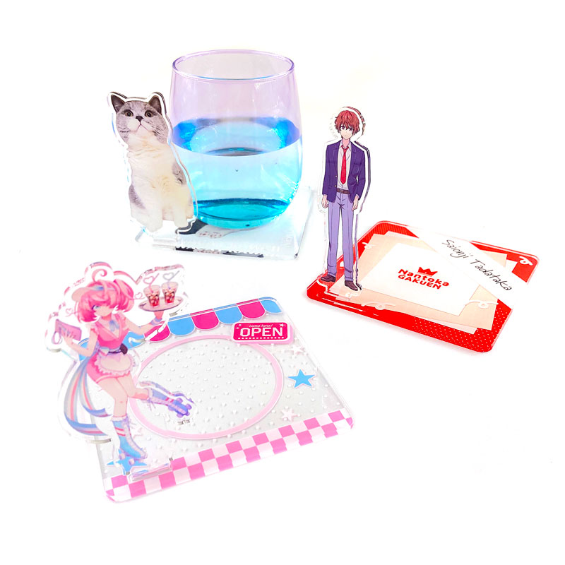 1個から作成】オリジナルアクスタ付きアクリルコースター｜自由な形OK