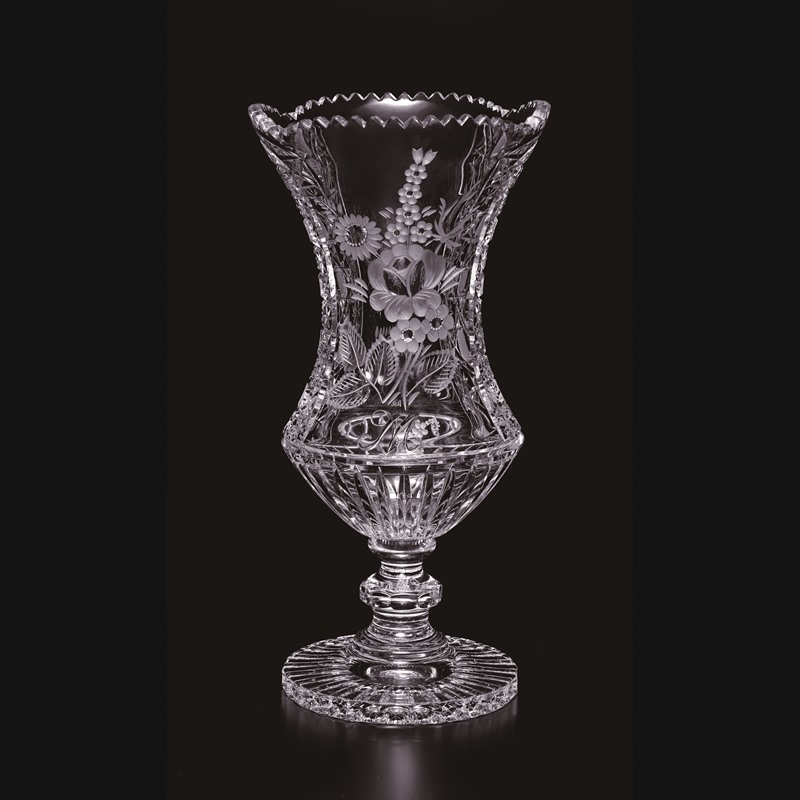 マイセン クリスタルガラス 花瓶16×9cm 花瓶「マイセンフラワー