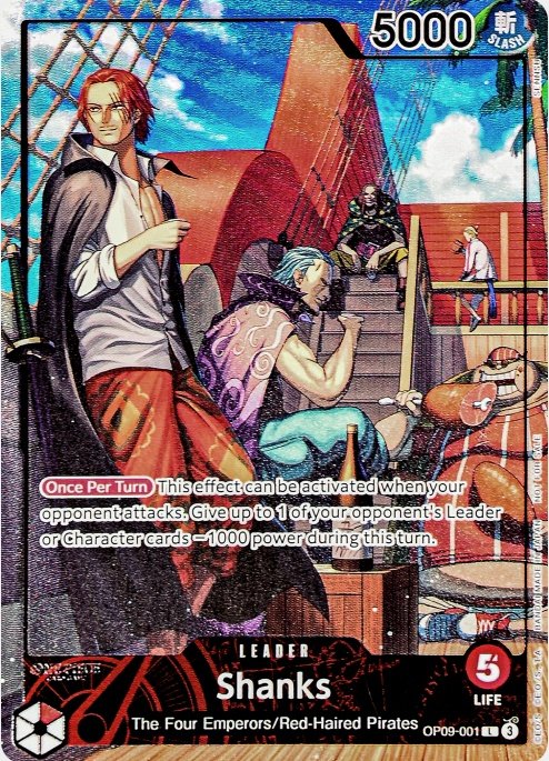 シャンクス【プロモ】《赤》未開封 ※英語表記 PSAマガジン版OP09-001