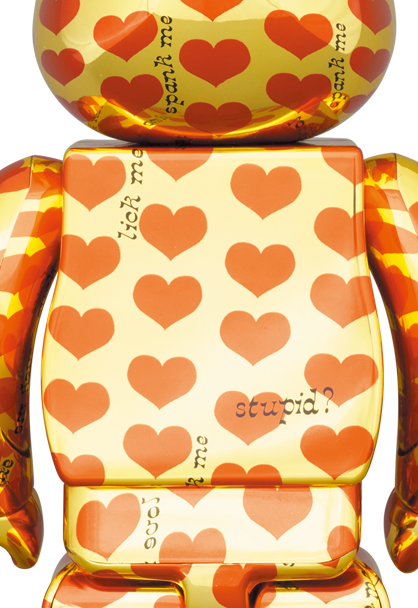 MEDICOM TOY - BE@RBRICK Gold Heart 100％ & 400％