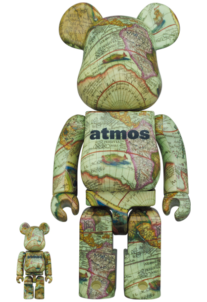 MEDICOM TOY - BE@RBRICK atmos AGED MAP 100％ & 400％