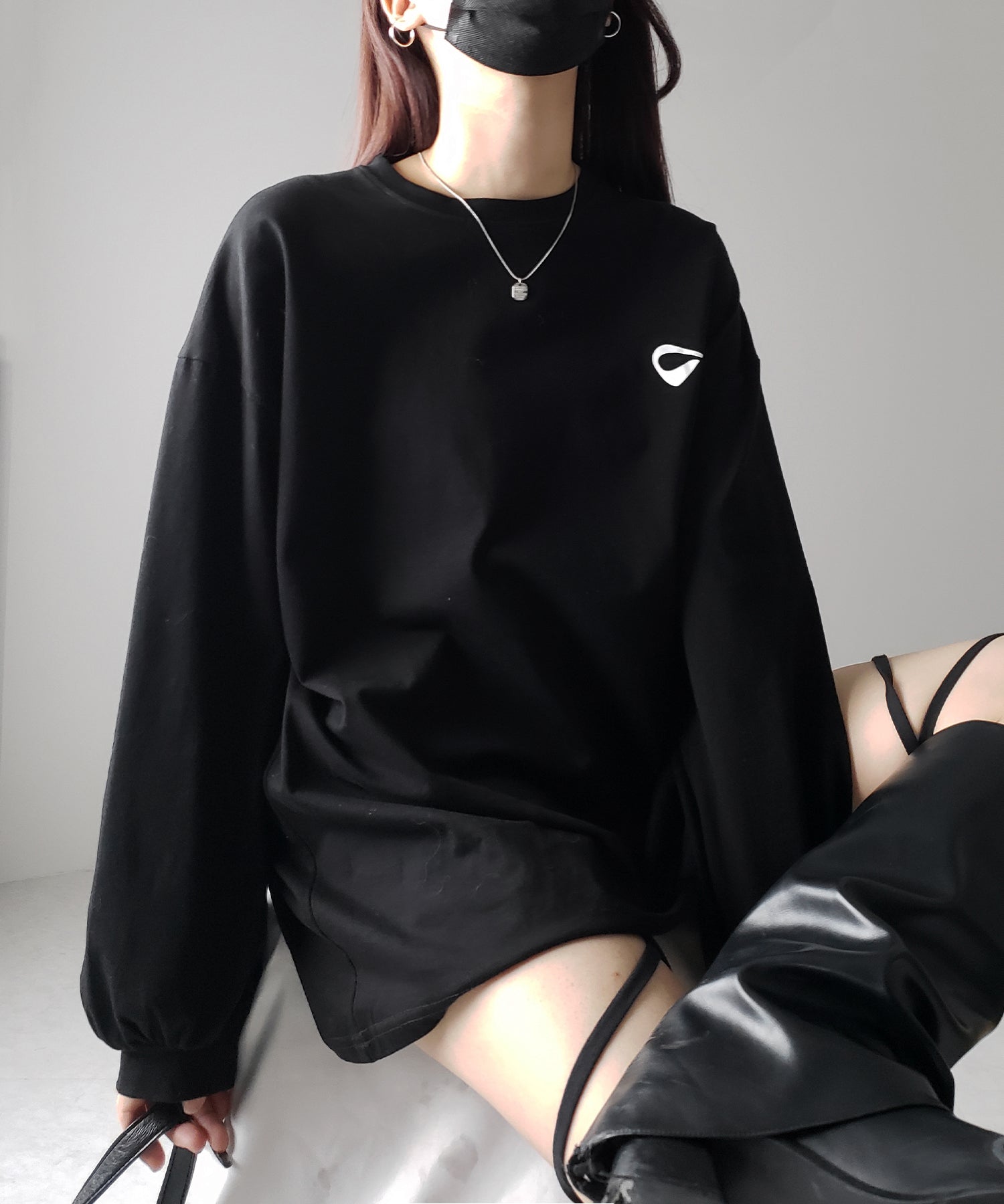 リボンプリントバレエコアビッグTシャツ ／ ribbon print ballet core