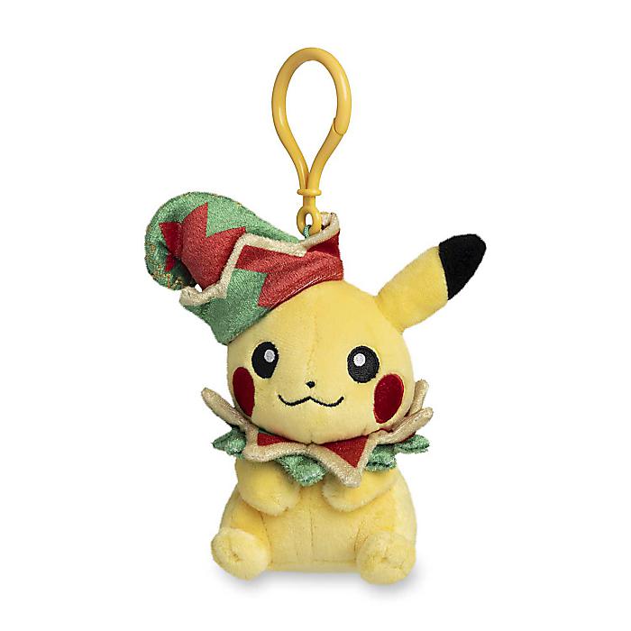 Pikachu Pok mon Holiday Workshop Plush Key Chain ／ ピカチュウ