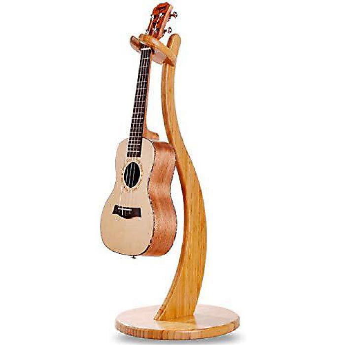 Miwayer ウクレレスタンド-本物の竹から手作り、ウクレレ、バイオリン