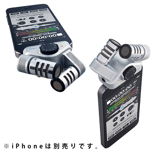 Zoom(ズーム) ／ iQ6 XYステレオマイク 【iPhone Lightning コネクタ