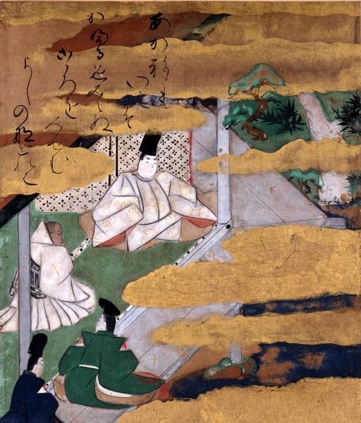 俵屋宗達、伊勢物語色紙、超希少・大判画集画、新品高級額装付